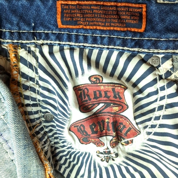 Rock Revival Woman's Low Rise Allegra Ankle Skinny Jeans Size 30. - Picture 12 of 16